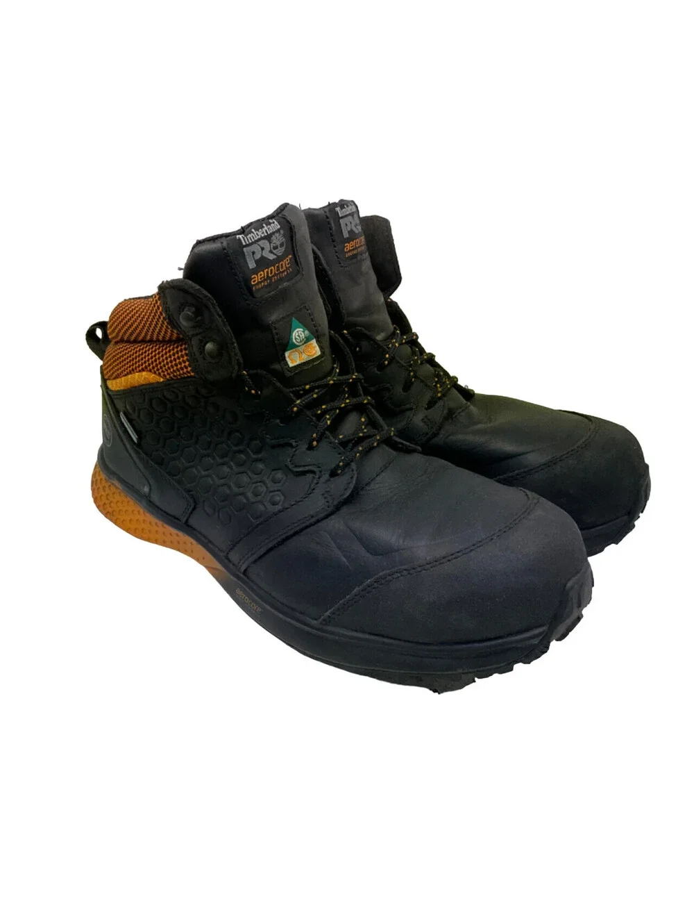 Timberland PRO Men's Mid Reaxion CT Safety Work Boots A21RU Black Size 12W
